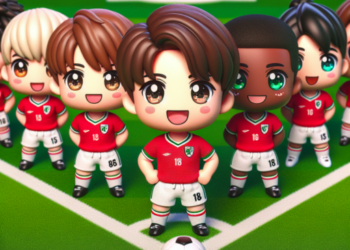 futbolistas kawaii