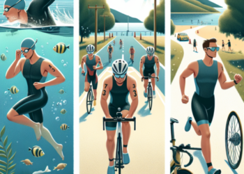 ¿Qué tres pruebas se realizan en la modalidad triatlón?