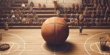 ¿Cuánto medía la primera cancha de baloncesto?